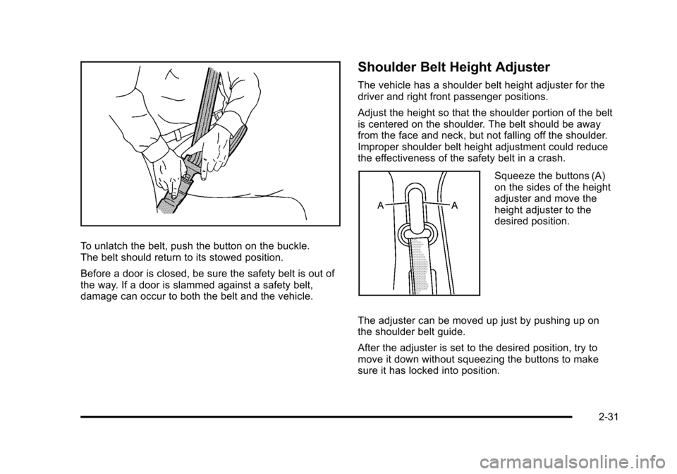 CHEVROLET AVALANCHE 2010 2.G Owners Manual 