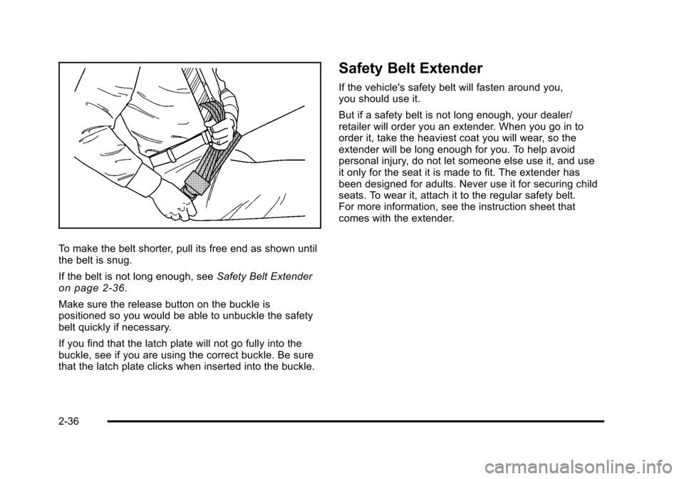 CHEVROLET AVALANCHE 2010 2.G Owners Manual 
