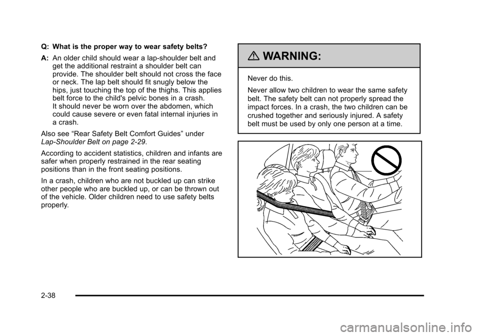 CHEVROLET AVALANCHE 2010 2.G Owners Manual 
