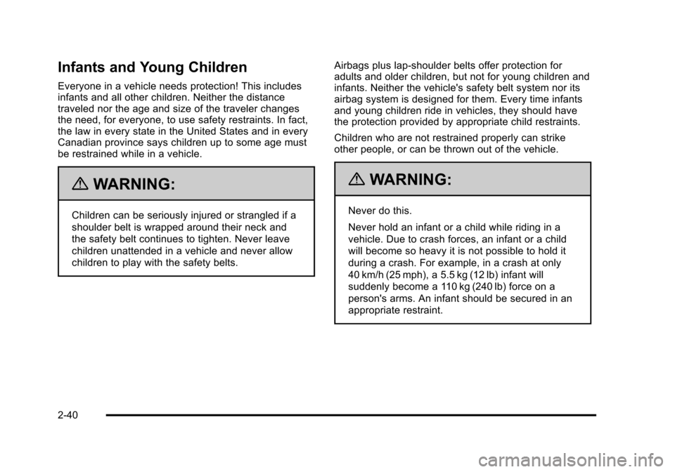 CHEVROLET AVALANCHE 2010 2.G Owners Manual 