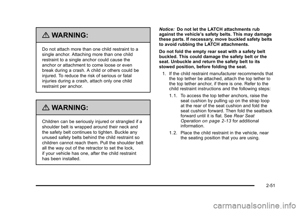 CHEVROLET AVALANCHE 2010 2.G Owners Manual 