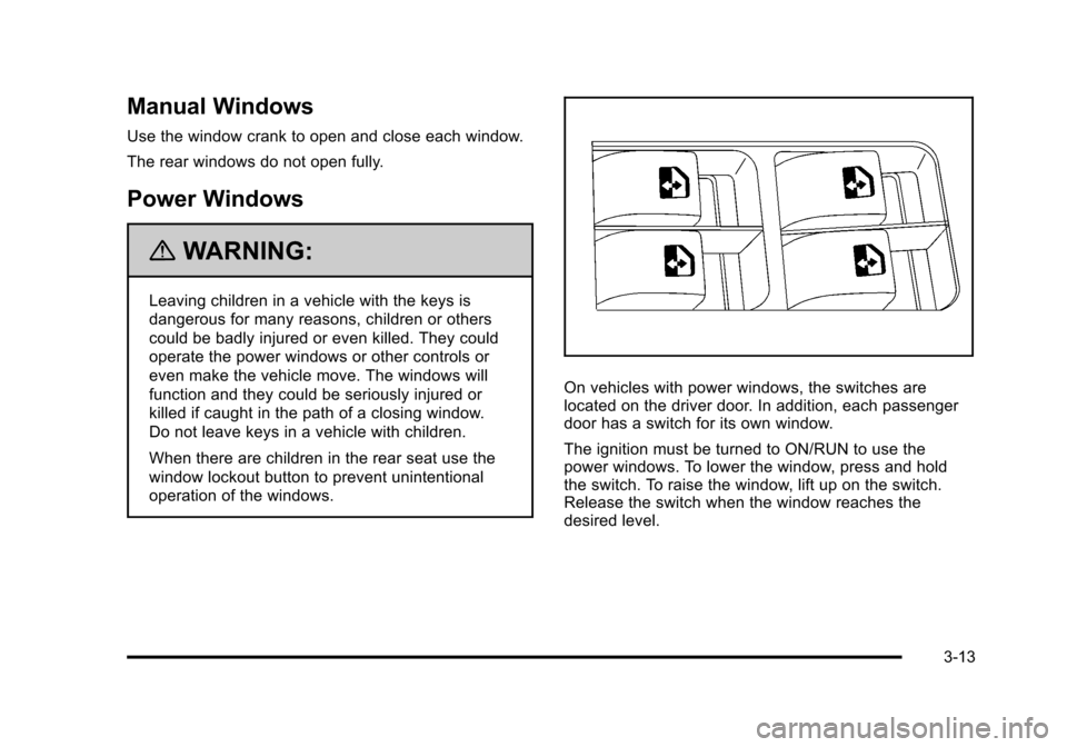 CHEVROLET AVEO 2010 1.G Owners Manual 