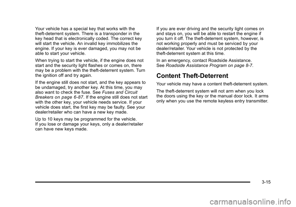 CHEVROLET AVEO 2010 1.G Owners Manual 