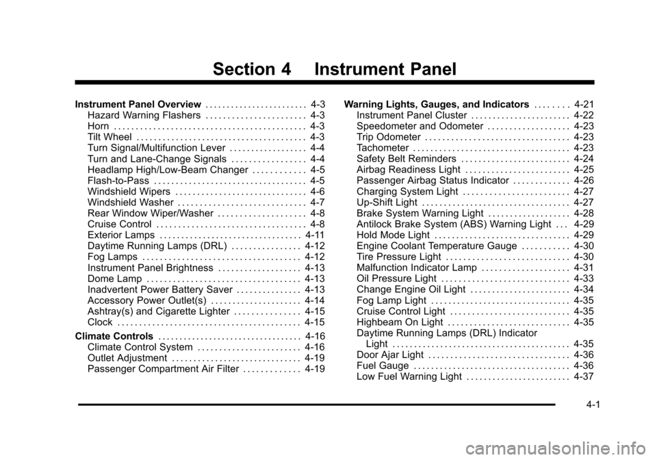 CHEVROLET AVEO 2010 1.G Owners Manual 