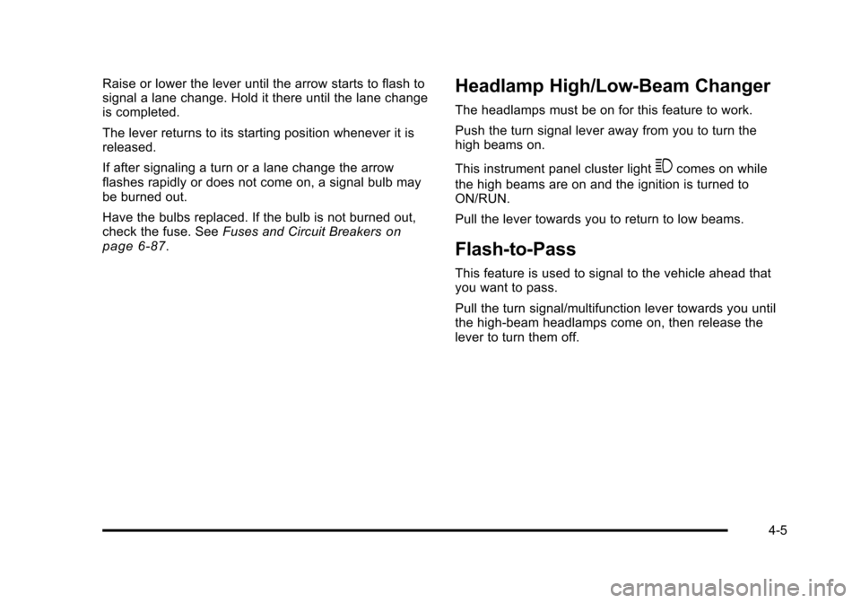CHEVROLET AVEO 2010 1.G Owners Manual 