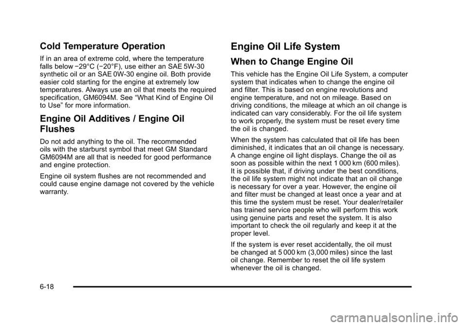 CHEVROLET AVEO 2010 1.G Owners Manual 
