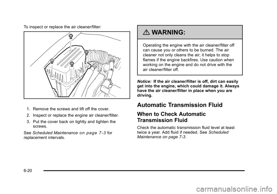 CHEVROLET AVEO 2010 1.G Owners Manual 