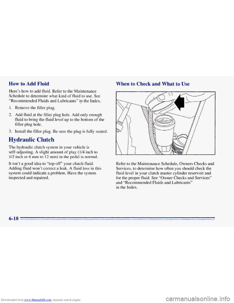 CHEVROLET BLAZER 1996 2.G Owners Manual Downloaded from www.Manualslib.com manuals search engine   