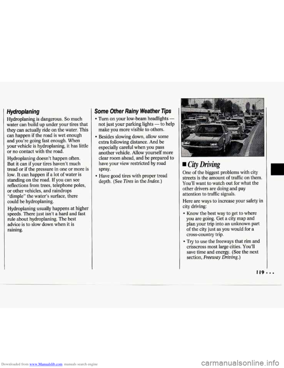CHEVROLET CAVALIER 1994 1.G Owners Manual Downloaded from www.Manualslib.com manuals search engine   