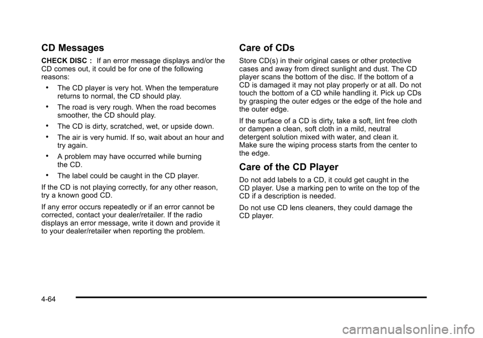 CHEVROLET COBALT 2010 1.G Owners Manual 