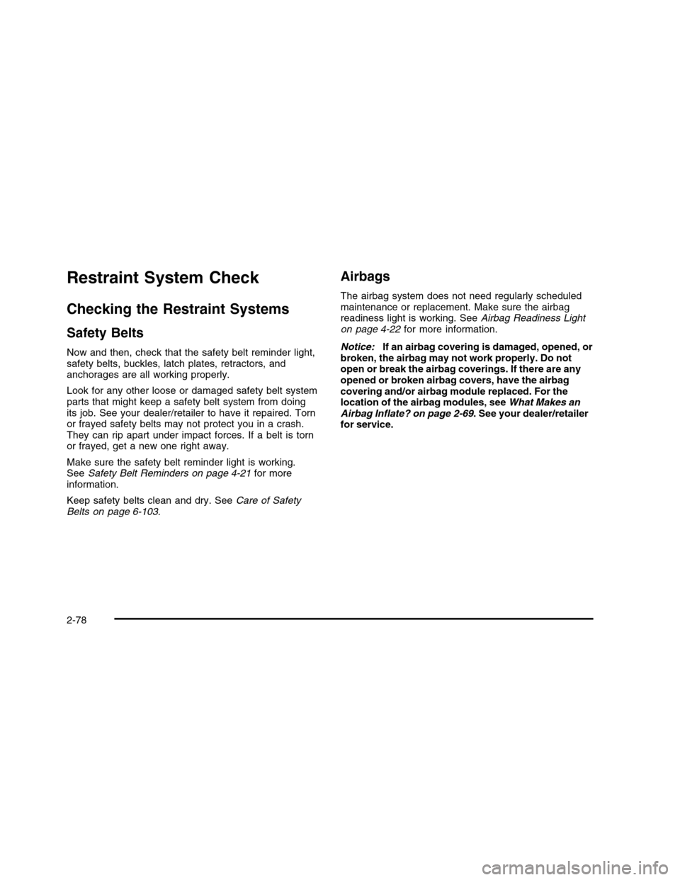 CHEVROLET COLORADO 2010 1.G Owners Manual 