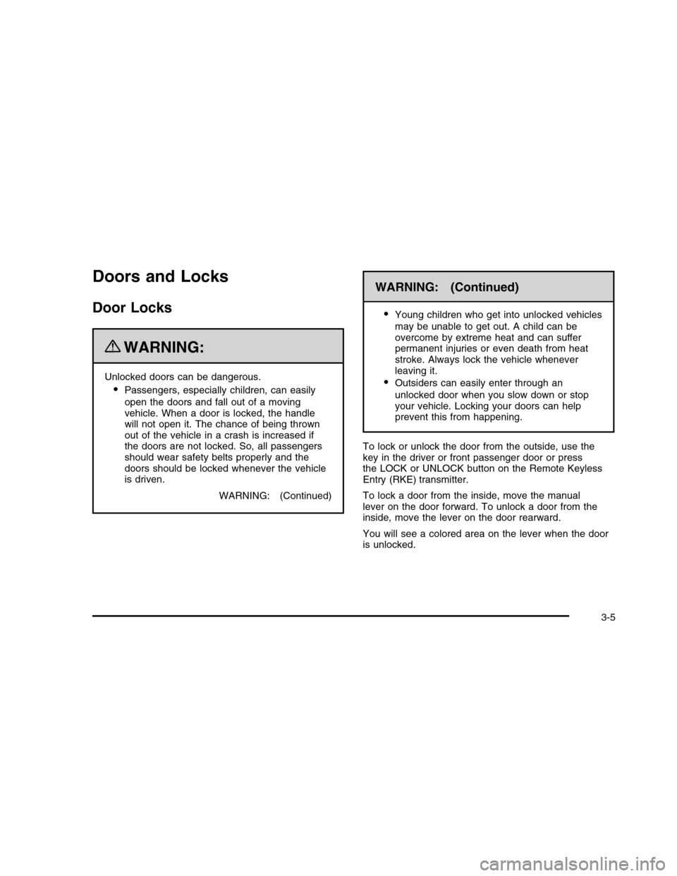 CHEVROLET COLORADO 2010 1.G Owners Manual 