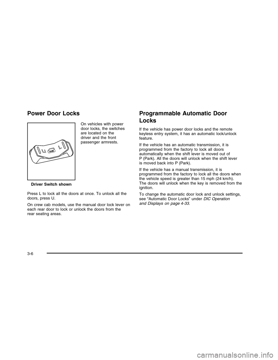 CHEVROLET COLORADO 2010 1.G Owners Manual 