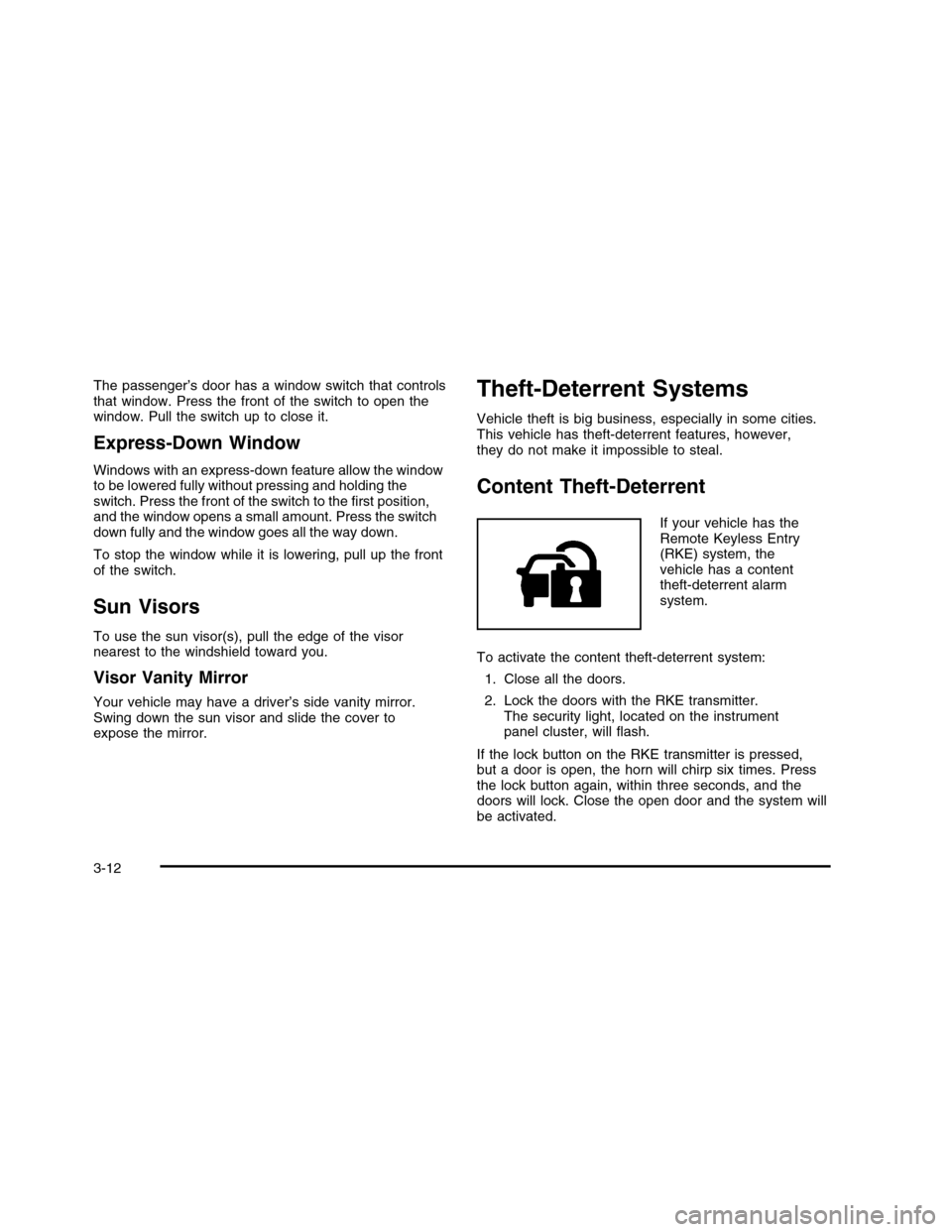 CHEVROLET COLORADO 2010 1.G Owners Manual 