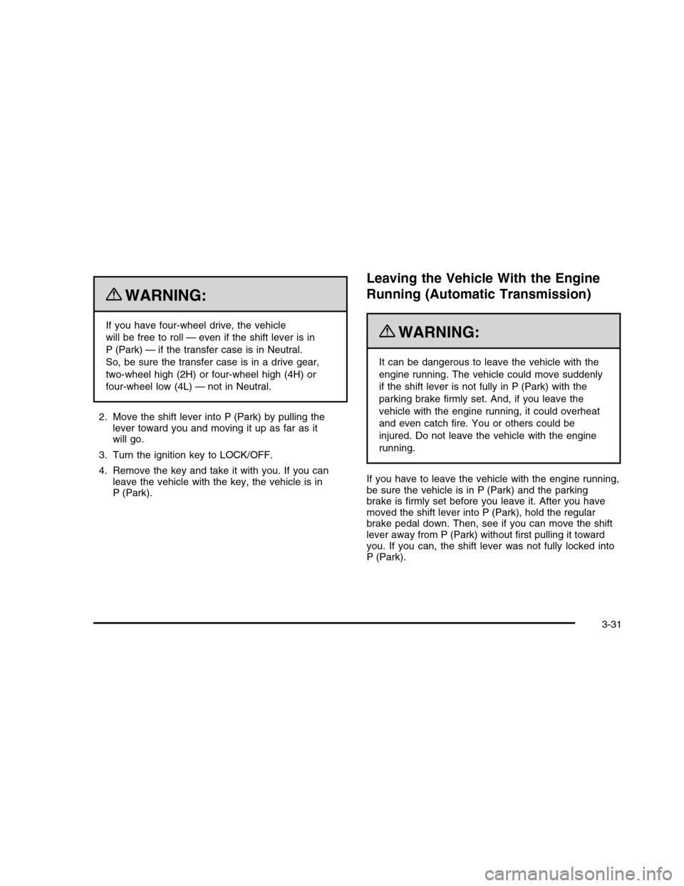 CHEVROLET COLORADO 2010 1.G Owners Manual 