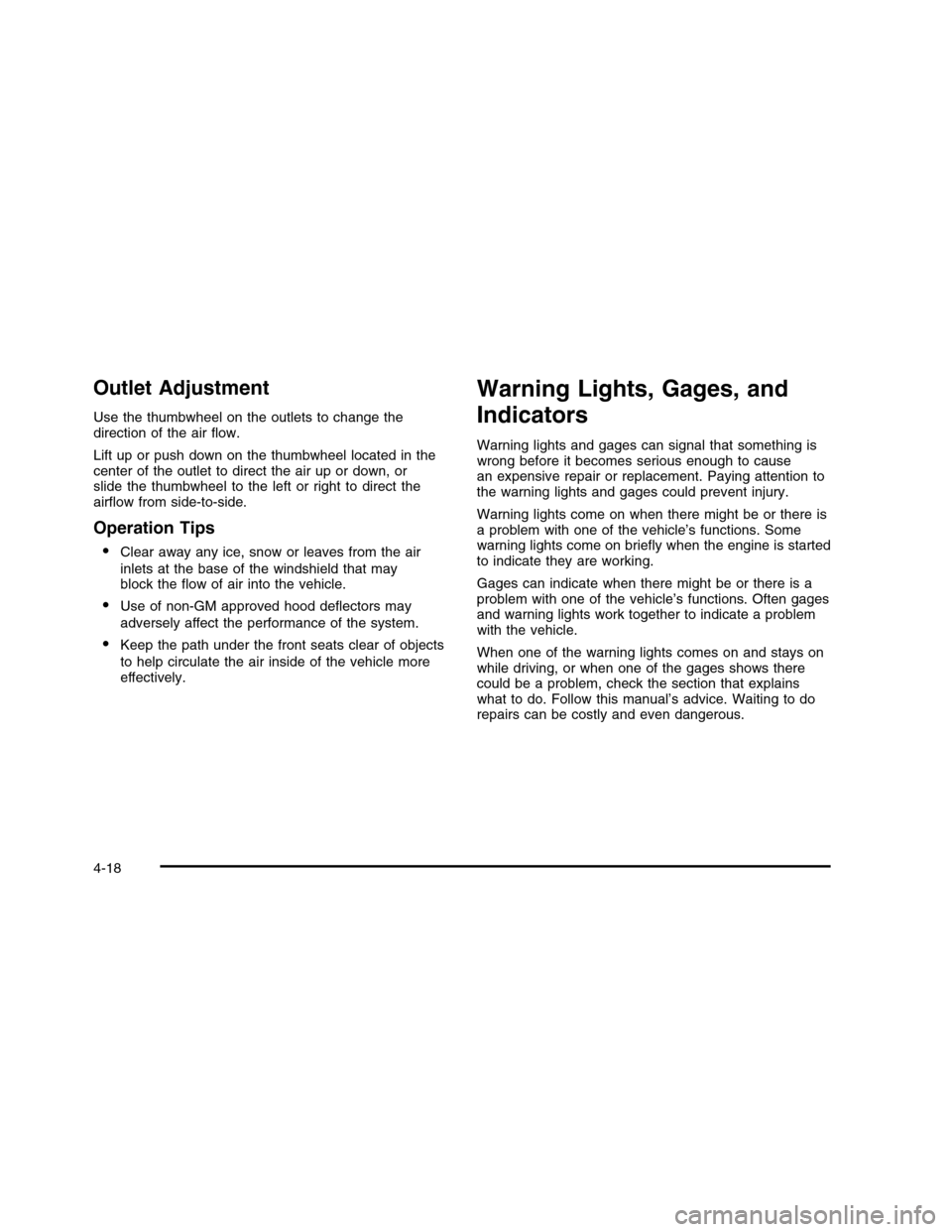CHEVROLET COLORADO 2010 1.G Owners Manual 