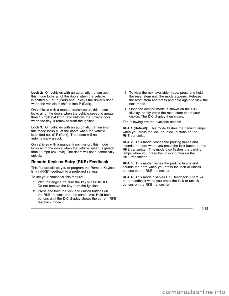 CHEVROLET COLORADO 2010 1.G Owners Manual 