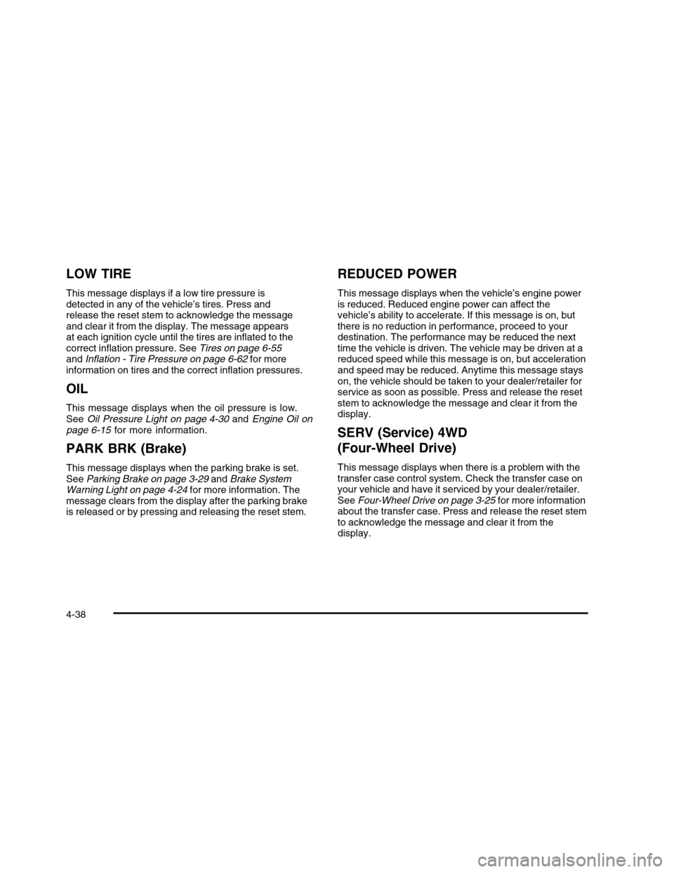 CHEVROLET COLORADO 2010 1.G Owners Manual 
