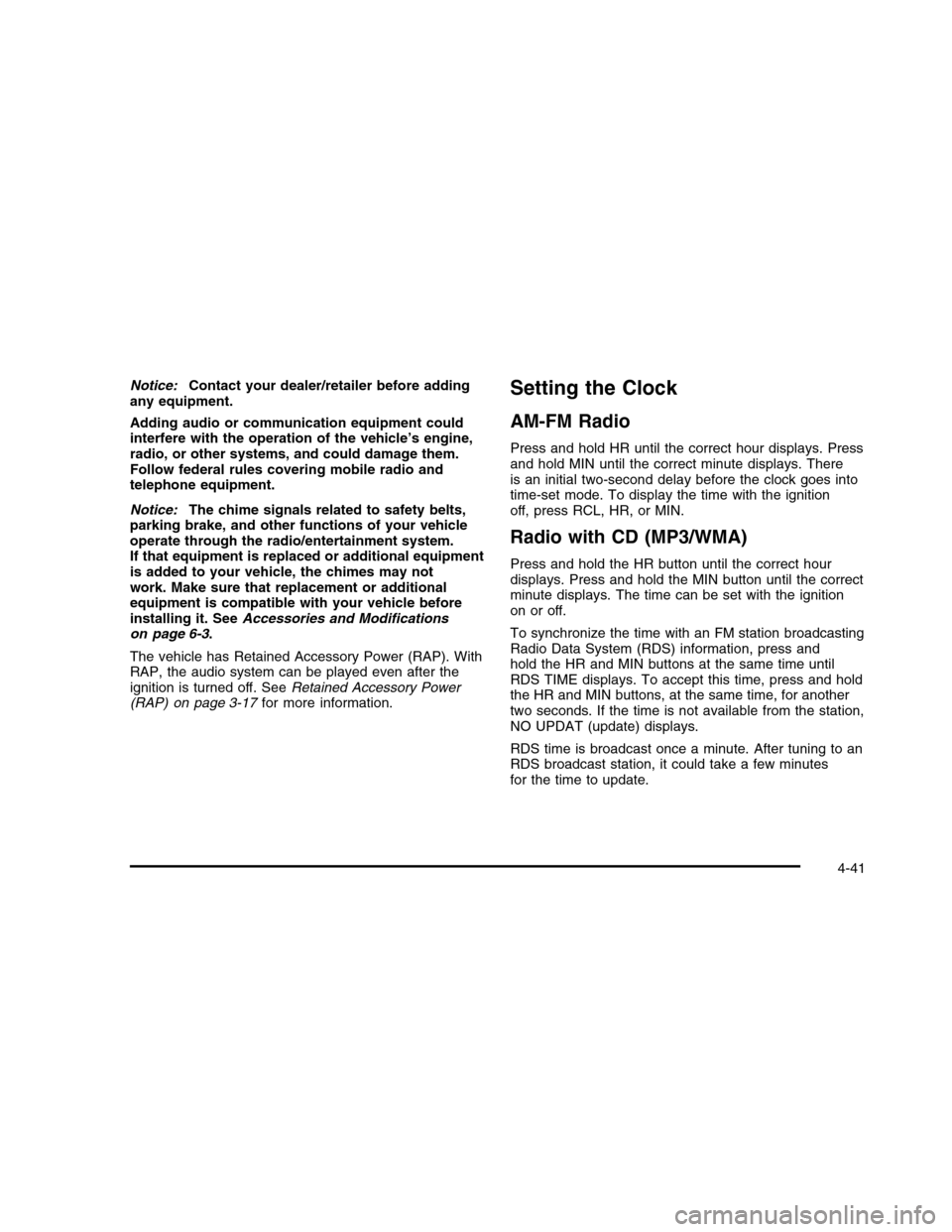 CHEVROLET COLORADO 2010 1.G Owners Manual 
