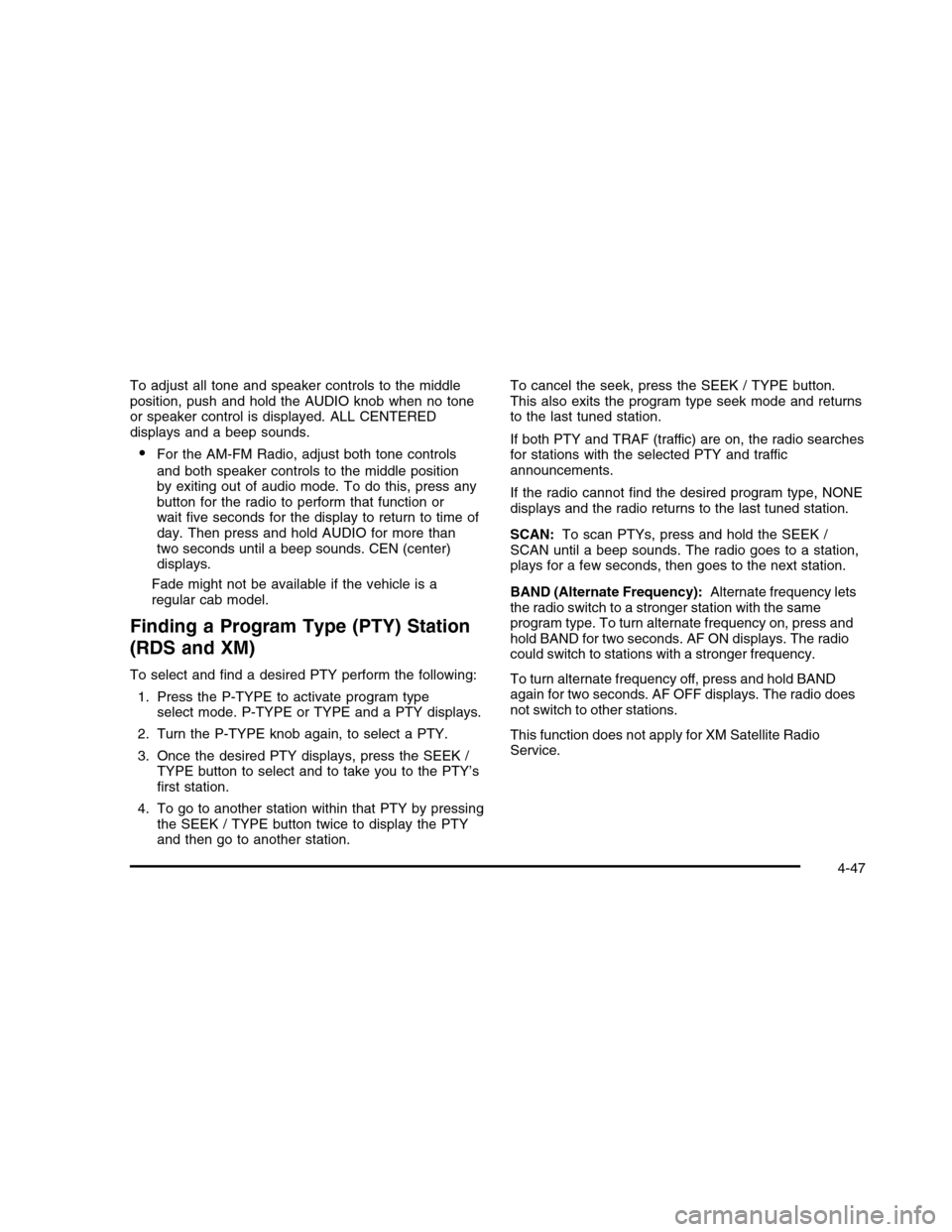 CHEVROLET COLORADO 2010 1.G Owners Manual 