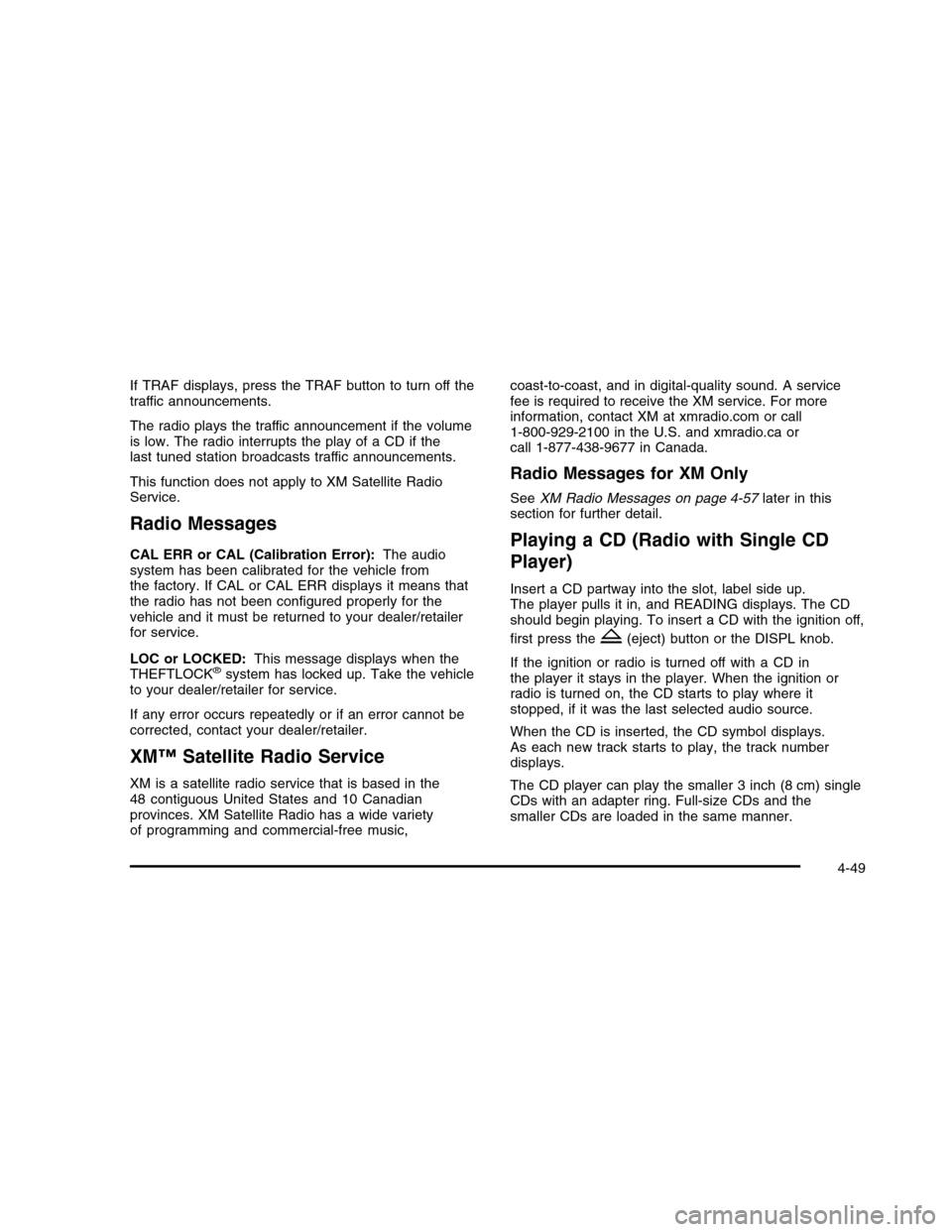 CHEVROLET COLORADO 2010 1.G Owners Manual 