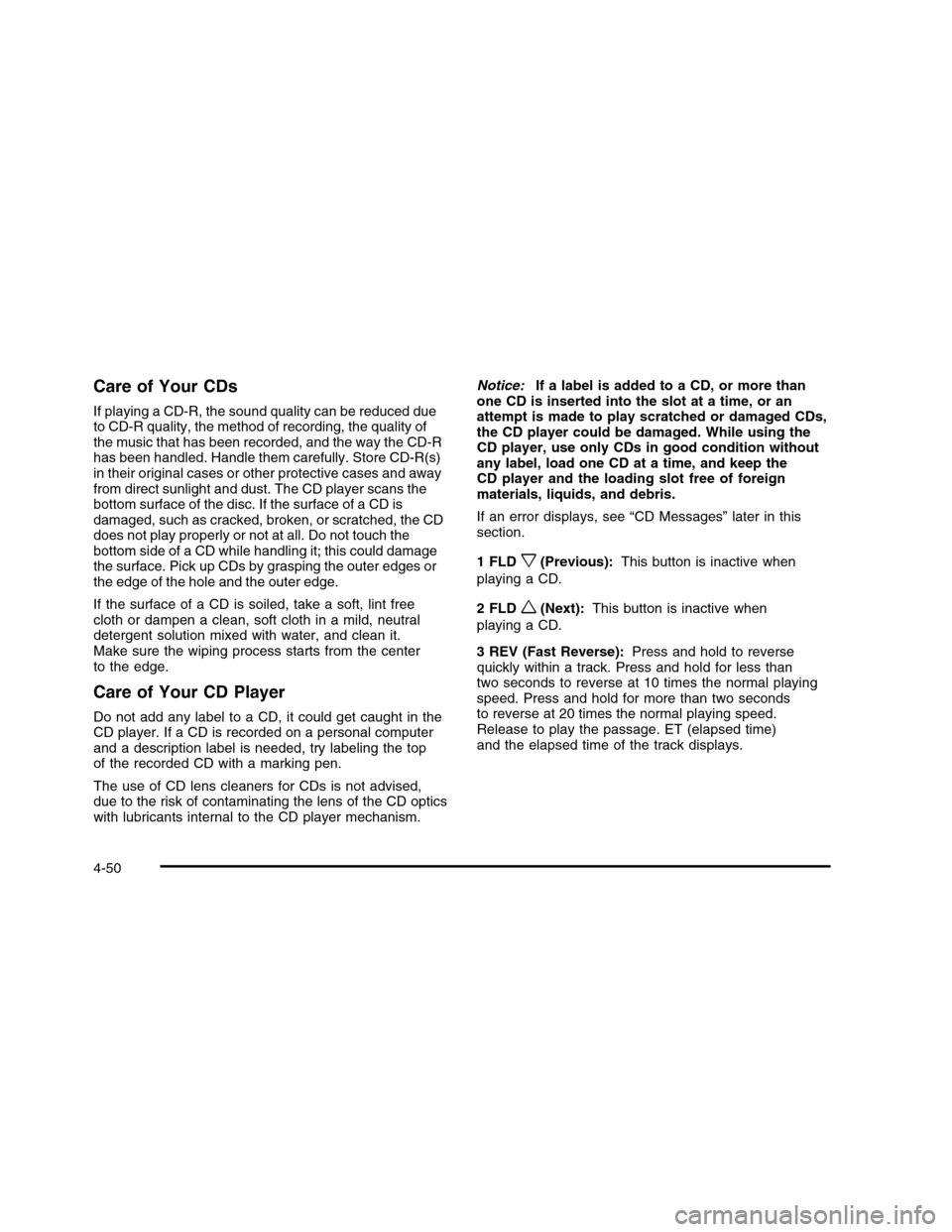 CHEVROLET COLORADO 2010 1.G Owners Manual 