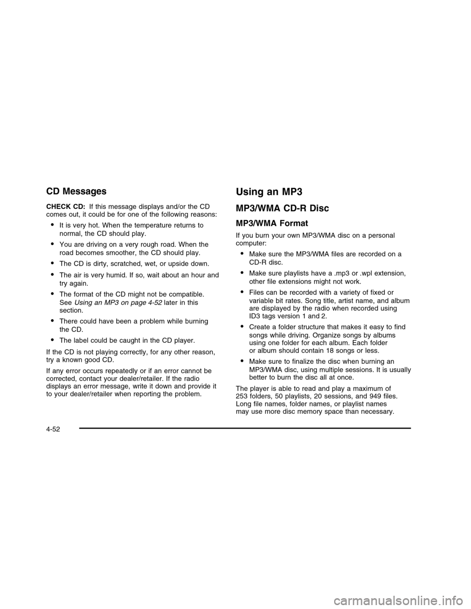 CHEVROLET COLORADO 2010 1.G Owners Manual 