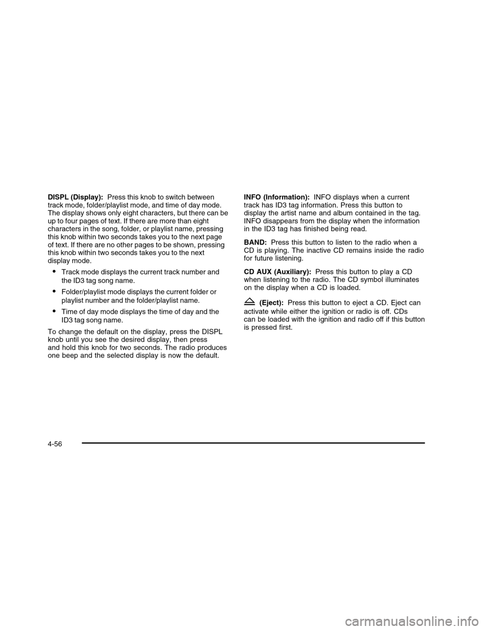 CHEVROLET COLORADO 2010 1.G Owners Manual 