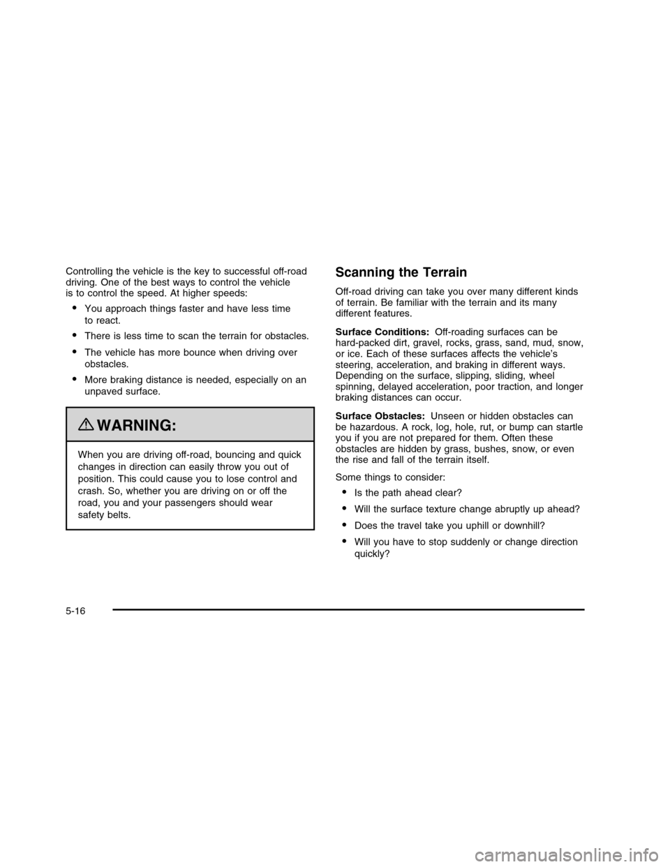 CHEVROLET COLORADO 2010 1.G Owners Manual 
