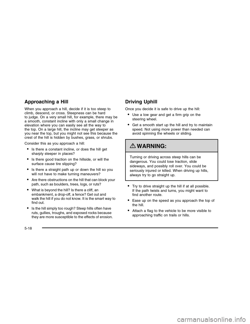 CHEVROLET COLORADO 2010 1.G Owners Manual 