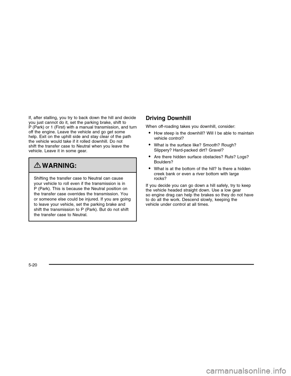CHEVROLET COLORADO 2010 1.G Owners Manual 