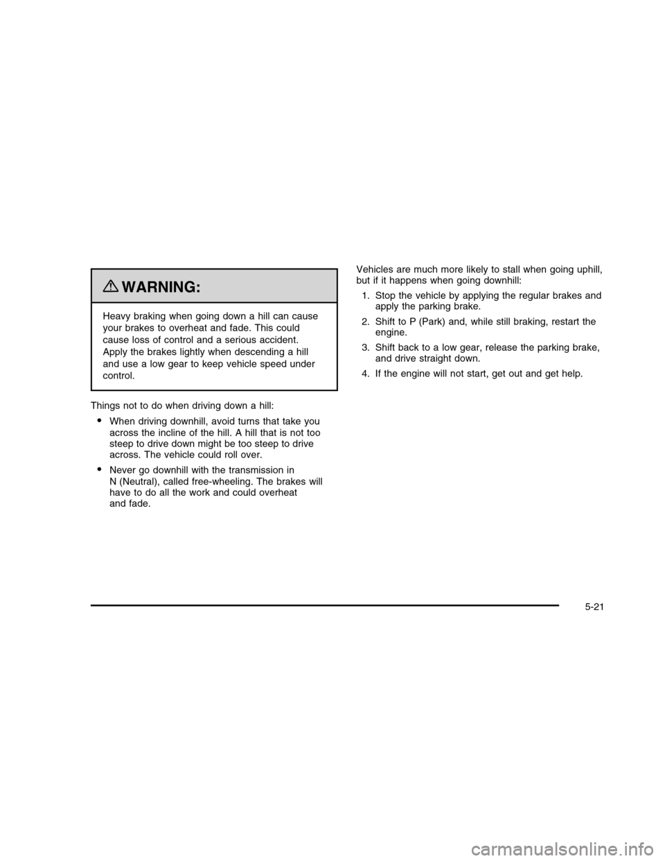 CHEVROLET COLORADO 2010 1.G Owners Manual 