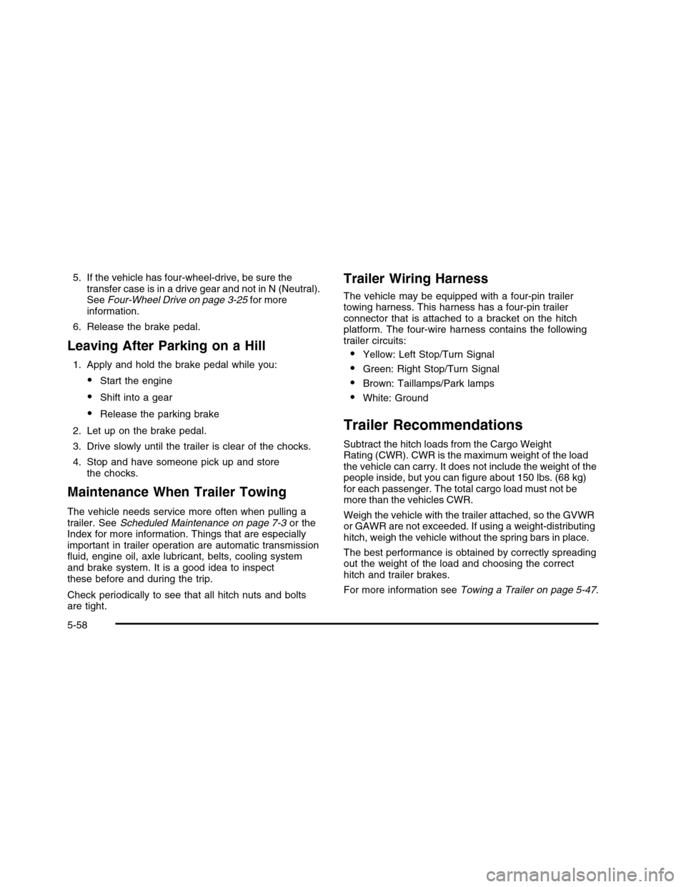 CHEVROLET COLORADO 2010 1.G Owners Manual 