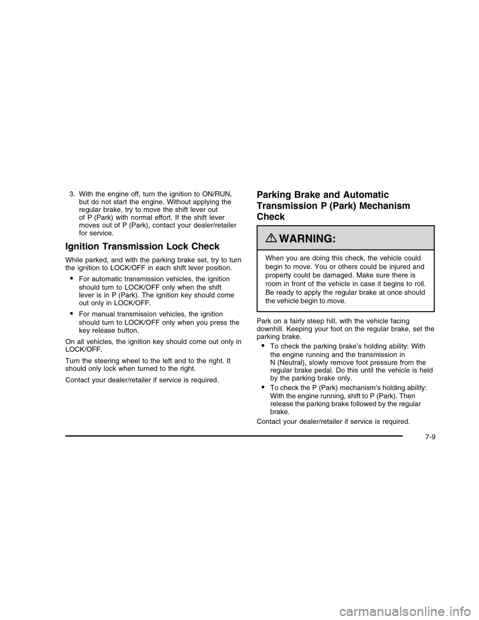 CHEVROLET COLORADO 2010 1.G Owners Manual 