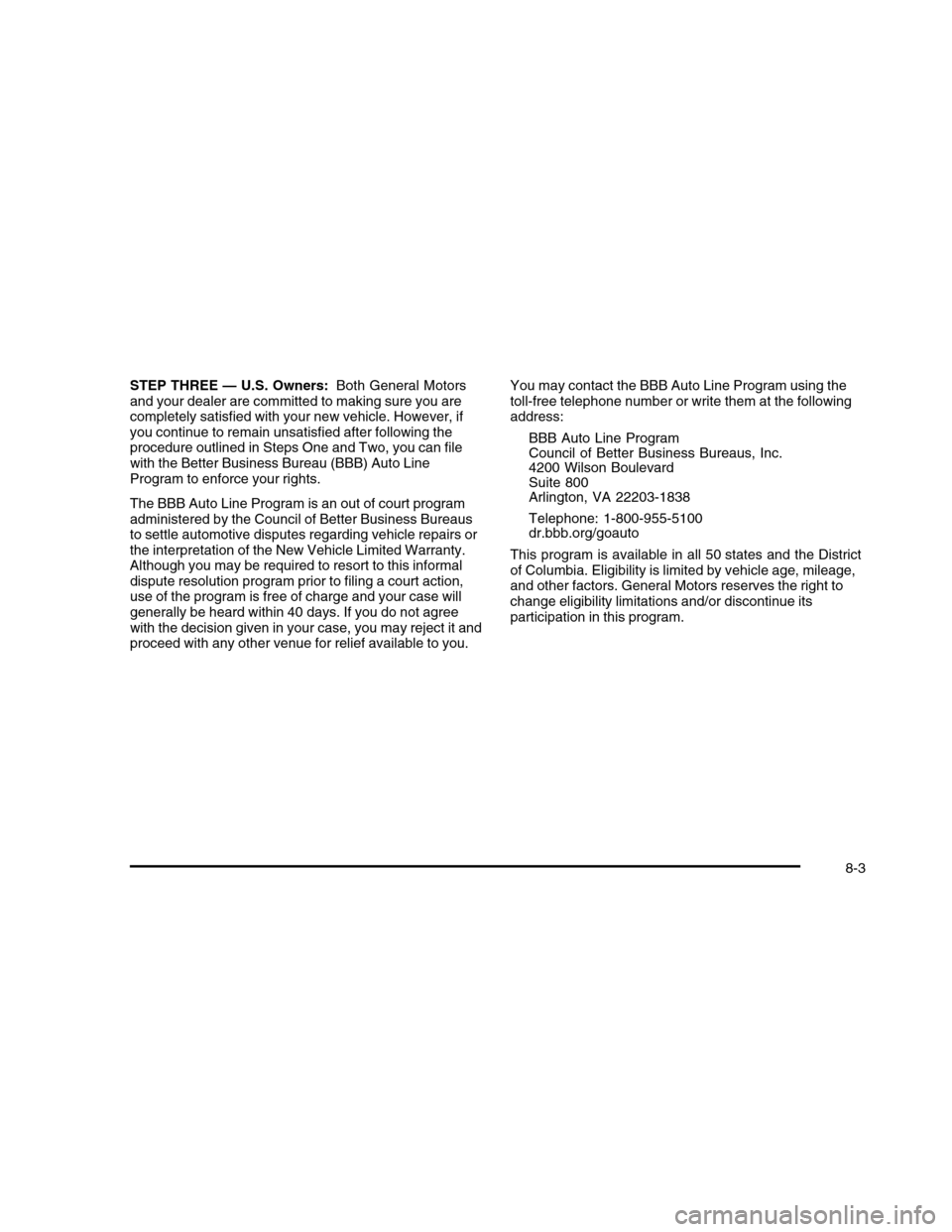 CHEVROLET COLORADO 2010 1.G Owners Manual 