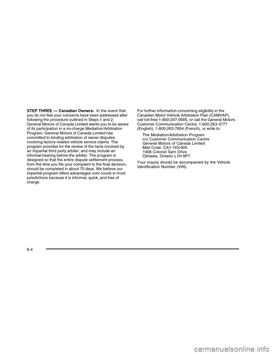 CHEVROLET COLORADO 2010 1.G Owners Manual 