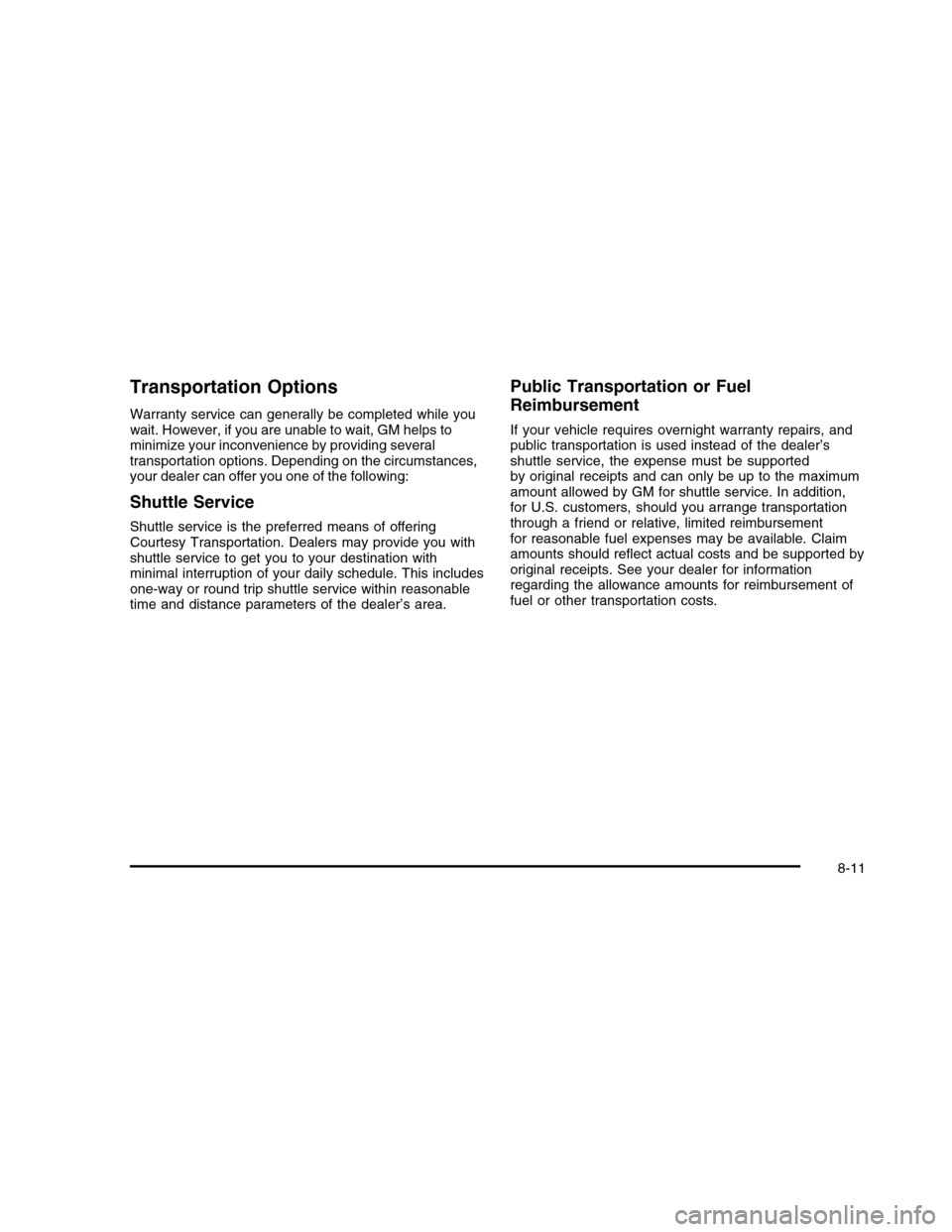 CHEVROLET COLORADO 2010 1.G Owners Manual 