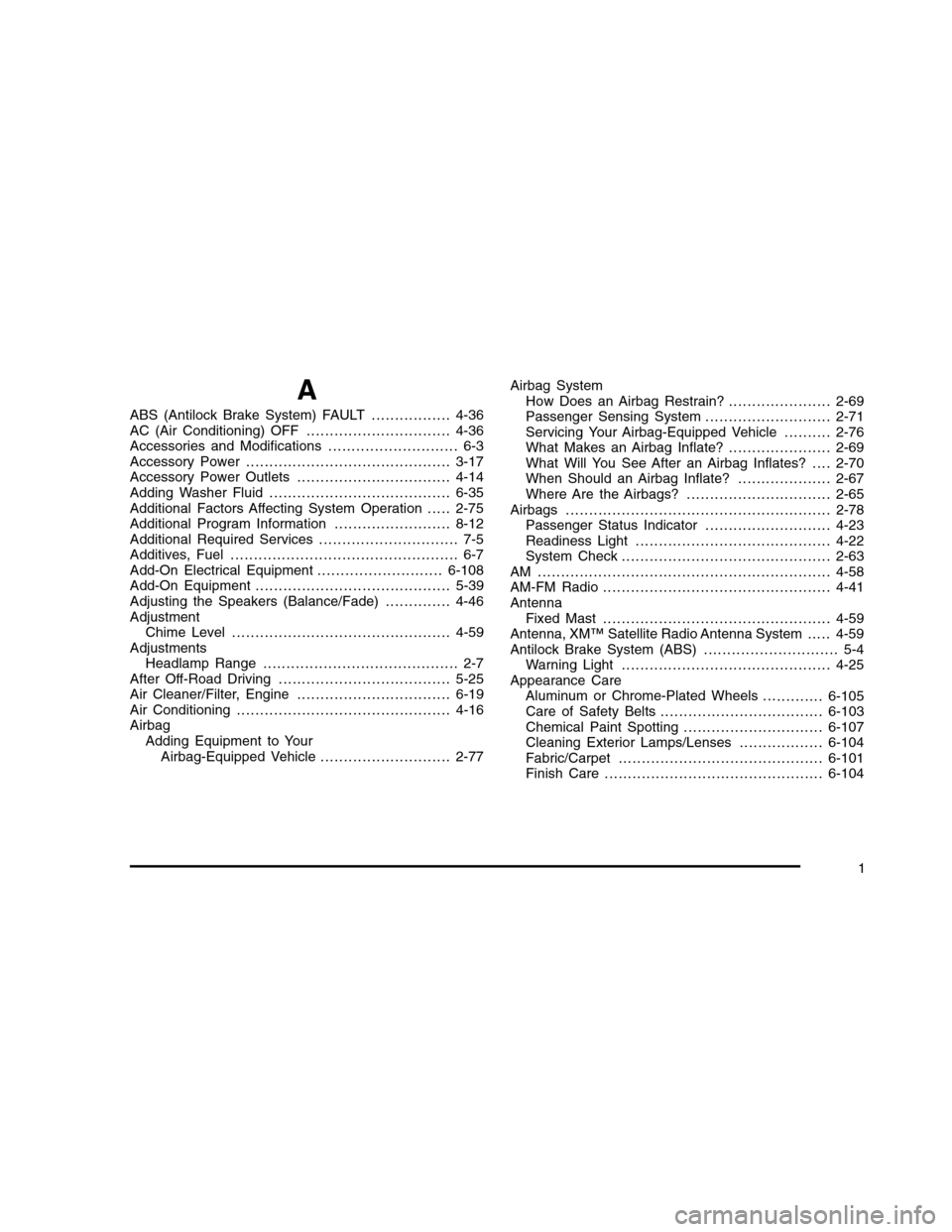 CHEVROLET COLORADO 2010 1.G Owners Manual 