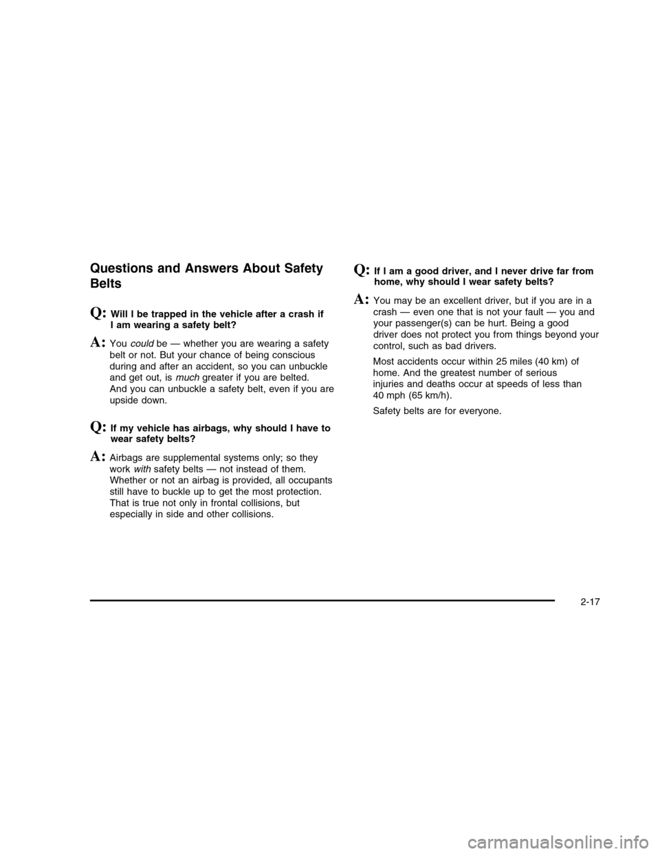 CHEVROLET COLORADO 2010 1.G Owners Manual 