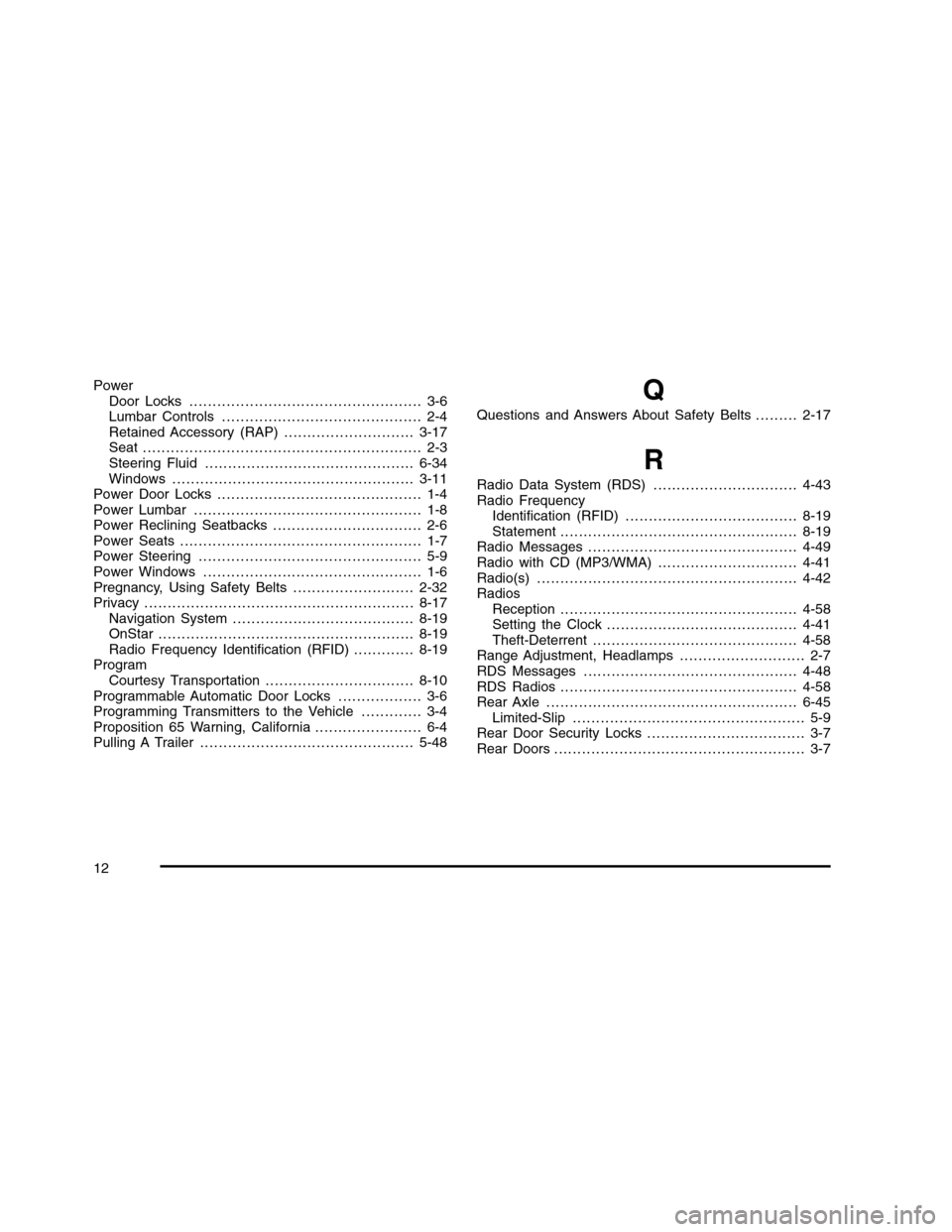 CHEVROLET COLORADO 2010 1.G Owners Manual 