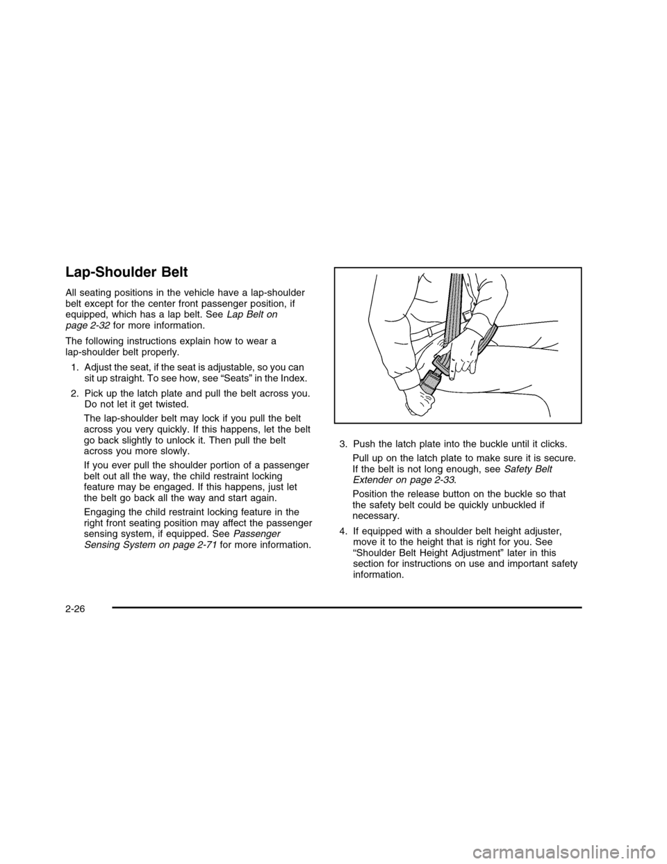 CHEVROLET COLORADO 2010 1.G Owners Manual 