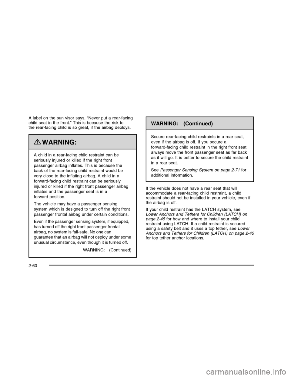CHEVROLET COLORADO 2010 1.G Owners Manual 