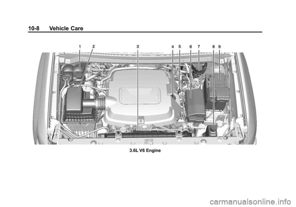 CHEVROLET COLORADO 2015 2.G Owners Manual Black plate (8,1)Chevrolet Colorado Owner Manual (GMNA-Localizing-U.S./Canada-
7586788) - 2015 - crc - 2/9/15
10-8 Vehicle Care
3.6L V6 Engine 