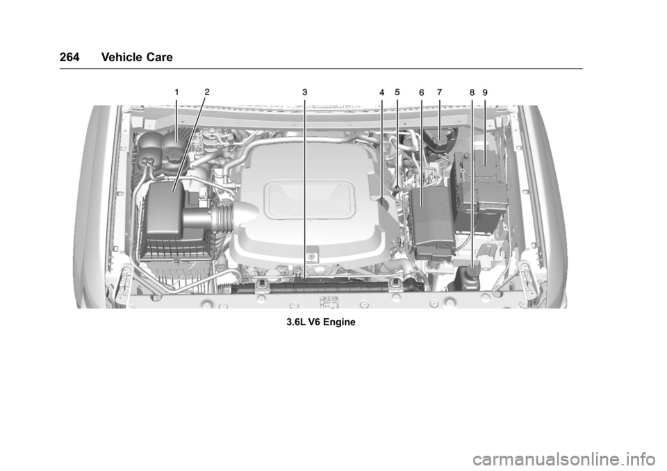 CHEVROLET COLORADO 2016 2.G Owners Manual Chevrolet Colorado Owner Manual (GMNA-Localizing-U.S/Canada/Mexico-
9159327) - 2016 - crc - 8/28/15
264 Vehicle Care
3.6L V6 Engine 