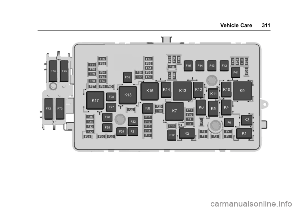 CHEVROLET COLORADO 2017 2.G Owners Manual Chevrolet Colorado Owner Manual (GMNA-Localizing-U.S./Canada/Mexico-10122675) - 2017 - crc - 8/22/16
Vehicle Care 311 