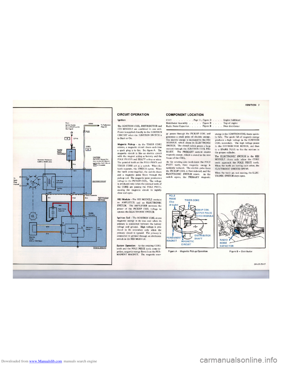 CHEVROLET CORVETTE 1978 3.G Electrical Troubleshooting Manual Downloaded from www.Manualslib.com manuals search engine    