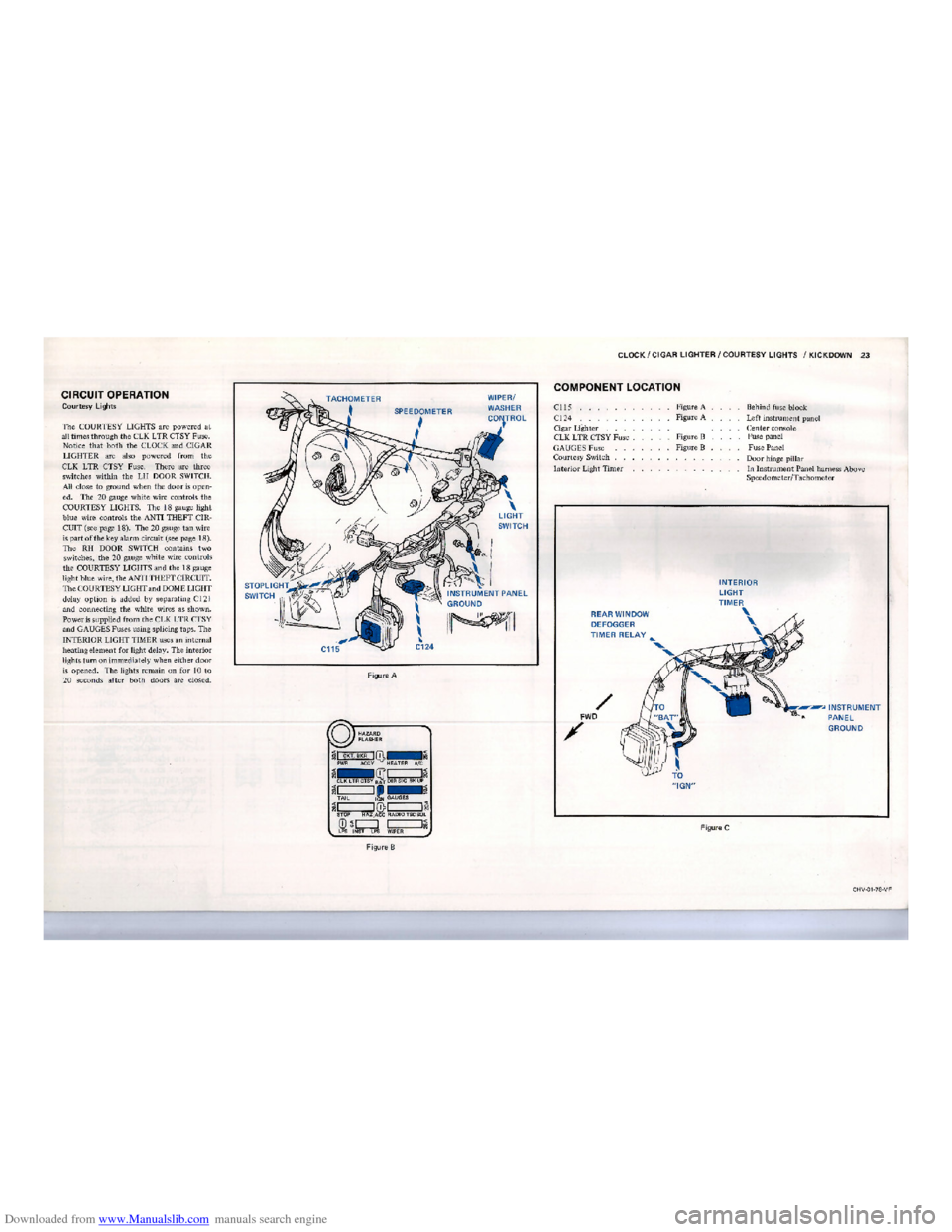 CHEVROLET CORVETTE 1978 3.G Electrical Troubleshooting Manual Downloaded from www.Manualslib.com manuals search engine    