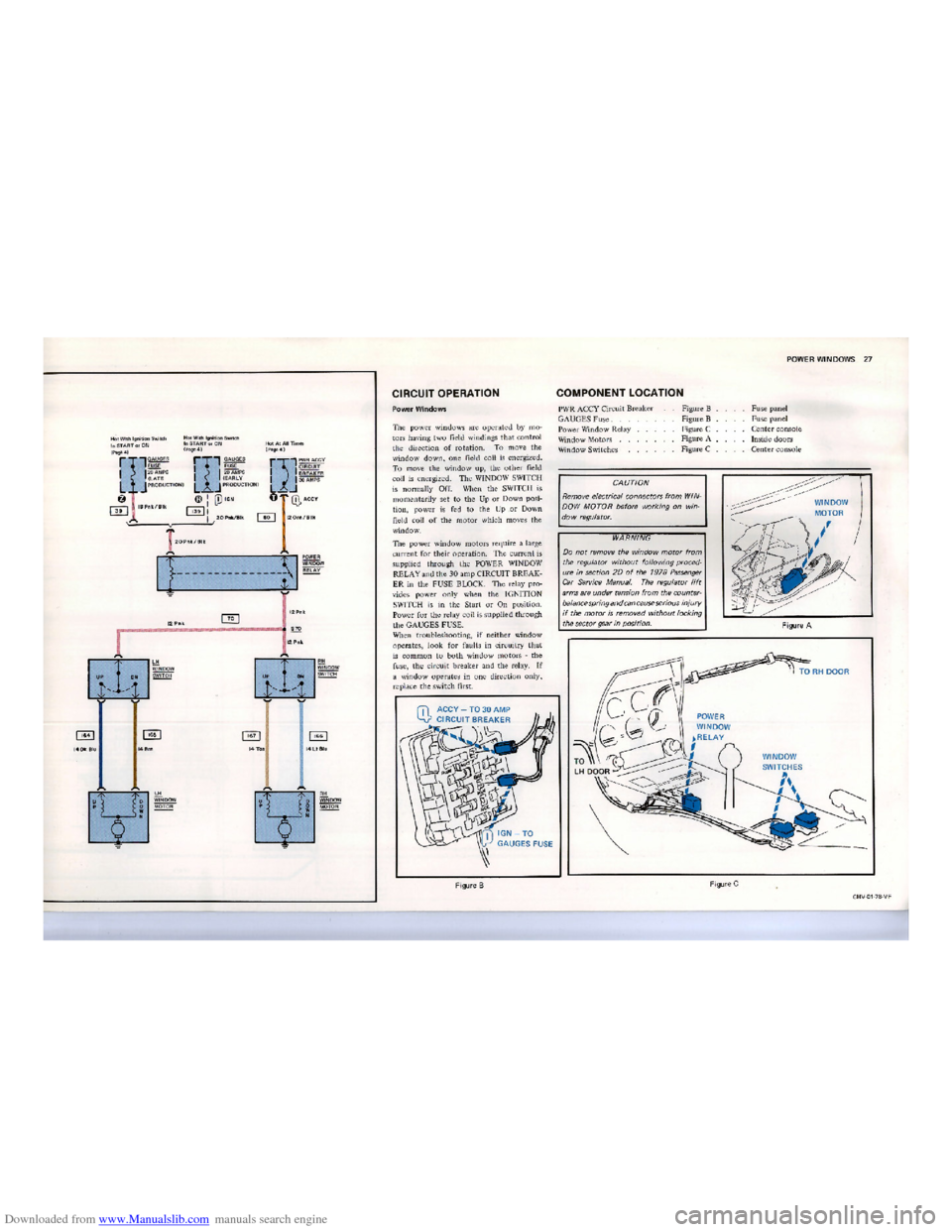 CHEVROLET CORVETTE 1978 3.G Electrical Troubleshooting Manual Downloaded from www.Manualslib.com manuals search engine    