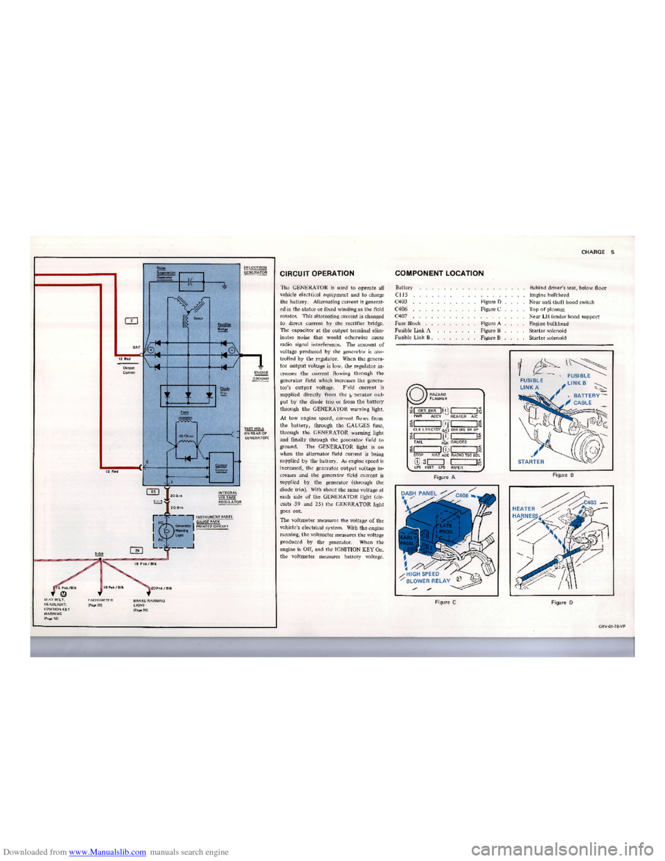 CHEVROLET CORVETTE 1978 3.G Electrical Troubleshooting Manual Downloaded from www.Manualslib.com manuals search engine    