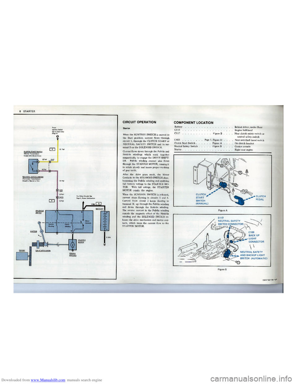 CHEVROLET CORVETTE 1978 3.G Electrical Troubleshooting Manual Downloaded from www.Manualslib.com manuals search engine    
